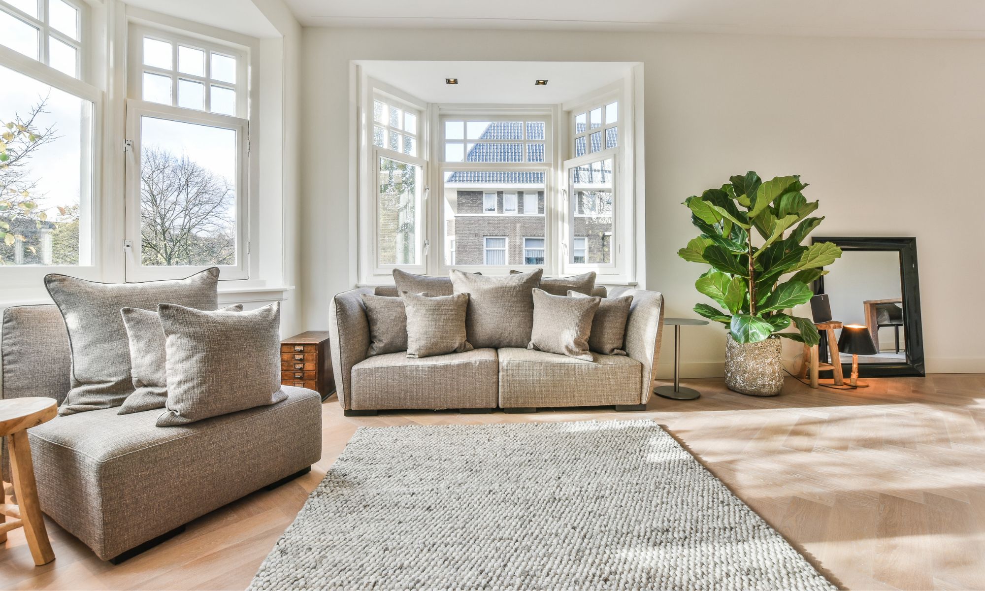 Clean living room